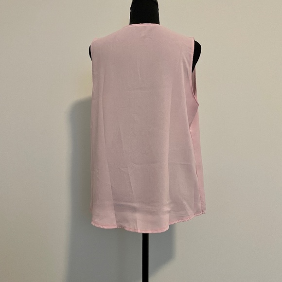 Women's Pink Surplice Tank, Sleeveless, M, Pink, NWOT - Picture 9 of 9
